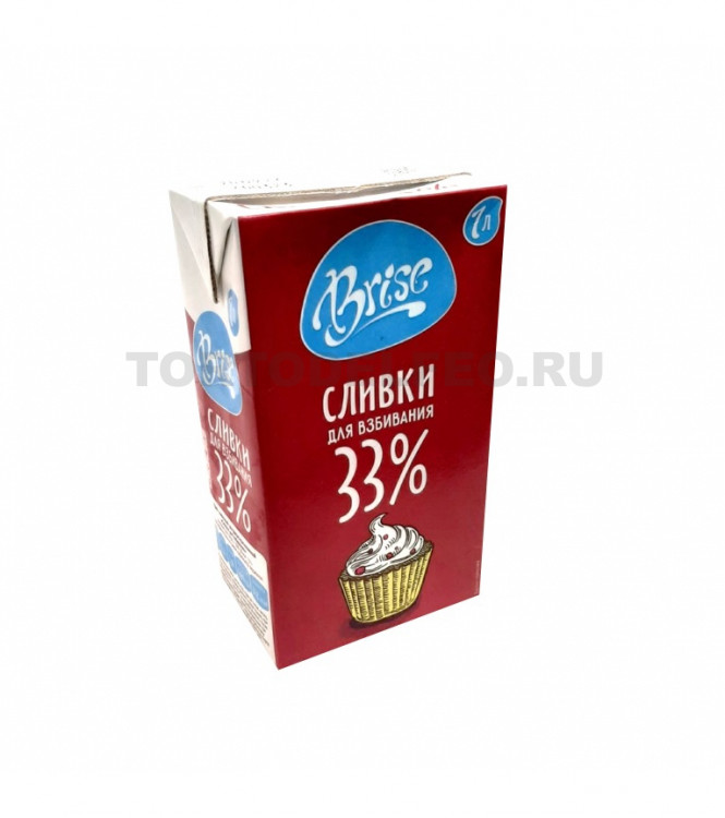 Сливки 1л т/п Brise 33%