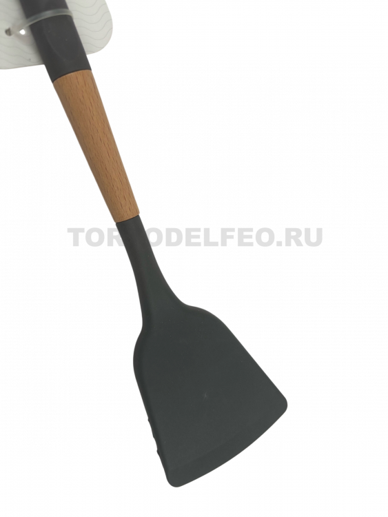 Лопатка силикон-дерево 8см h32см