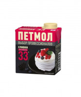 Сливки 0,5л т/п Петмол 33%