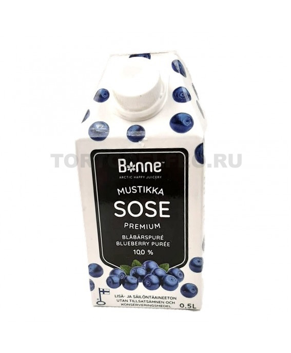 Пюре Черничное Bonne 100% т/п 0,5л