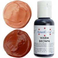 Краситель гелевый Америколор 21гр Chocolate brown (шоколадный коричневый) 104